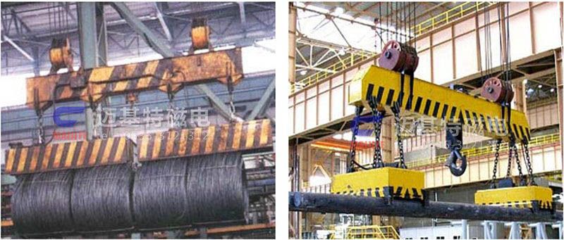 MW12系列、MW15系列吊運(yùn)捆扎螺紋鋼、圓鋼用起重電磁鐵